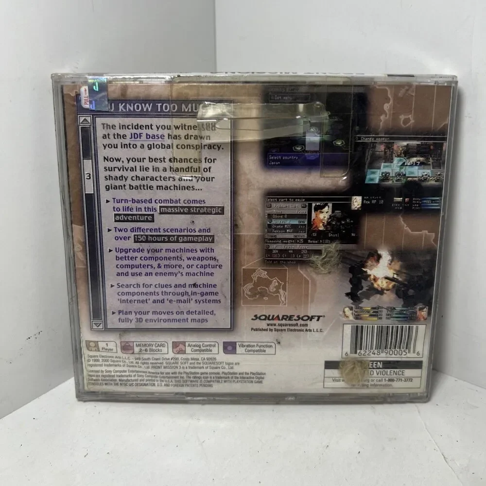 Front Mission 3 (Sony PlayStation 1, 2000) Sealed